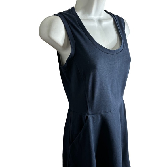 Banana Republic Women's Fit & Flare Mini Dress Rayon Blend Stretch Sleeveless 2 - Picture 3 of 7